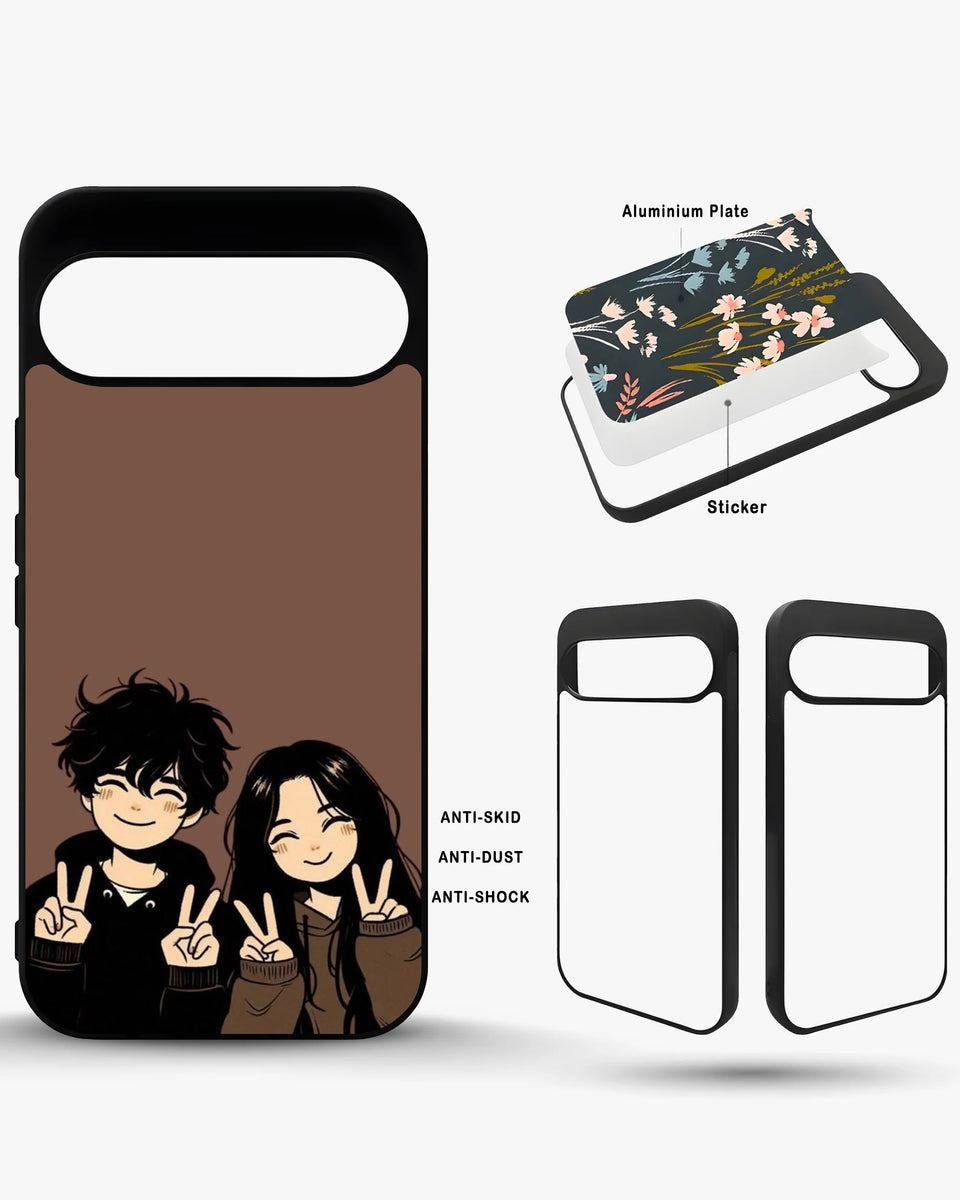 Creslia couple peace sign art phone case general construction specs - couple peace sign art phone case google pixel general specs 1