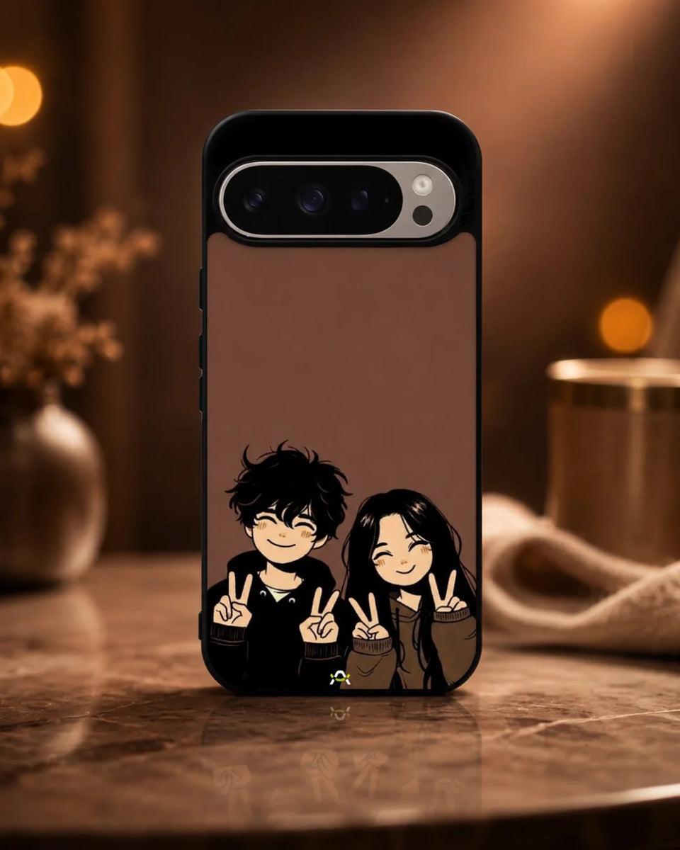 Creslia couple peace sign art phone case general construction specs - couple peace sign art phone case google pixel general specs 6