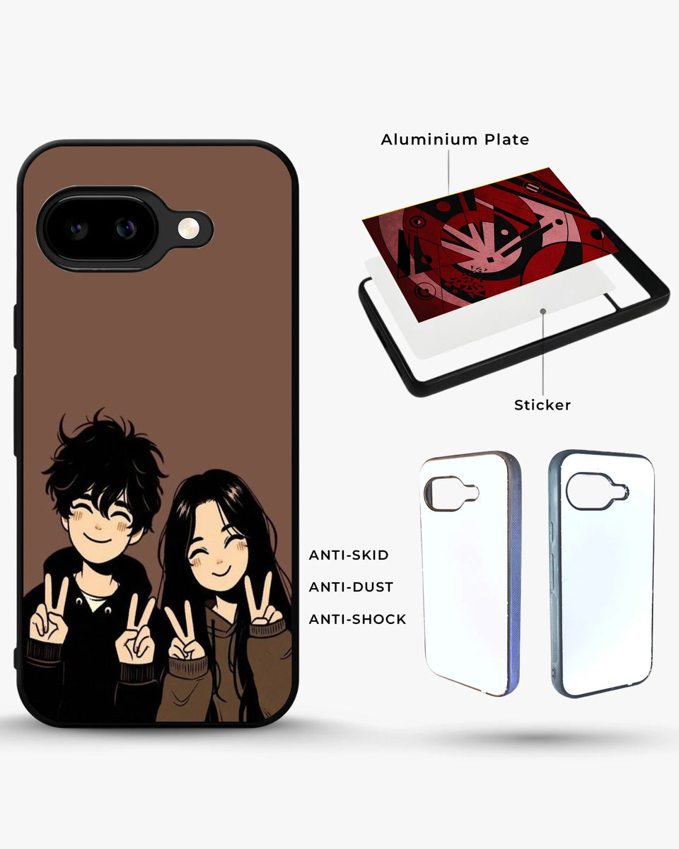 Creslia couple peace sign art phone case general construction specs - couple peace sign art phone case google pixel general specs