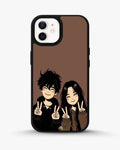 Creslia couple peace sign art phone case - couple peace sign art phone case iphone 12