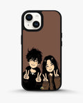 Creslia couple peace sign art phone case - couple peace sign art phone case iphone 15 plus