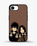 Creslia couple peace sign art phone case - couple peace sign art phone case iphone 16e