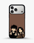 Creslia couple peace sign art phone case - couple peace sign art phone case iphone 17 pro max