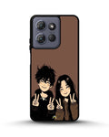 Creslia couple peace sign art phone case - couple peace sign art phone case moto g power 2025