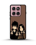 Creslia couple peace sign art phone case - couple peace sign art phone case motorola edge 2025