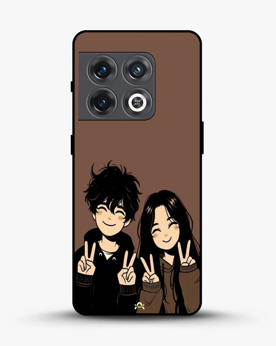 Creslia couple peace sign art phone case - couple peace sign art phone case oneplus 10 pro