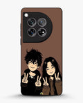 Creslia couple peace sign art phone case - couple peace sign art phone case oneplus 12r