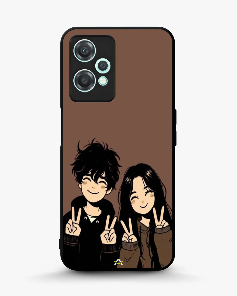 Creslia couple peace sign art phone case - couple peace sign art phone case oneplus nord ce2 lite