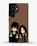 Creslia couple peace sign art phone case - couple peace sign art phone case samsung galaxy s22 ultra