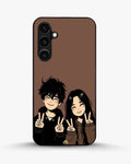 Creslia couple peace sign art phone case - couple peace sign art phone case samsung galaxy s23 fe
