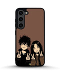 Creslia couple peace sign art phone case - couple peace sign art phone case samsung galaxy s23 plus