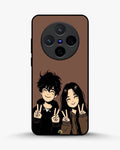Creslia couple peace sign art phone case - couple peace sign art phone case vivo x200