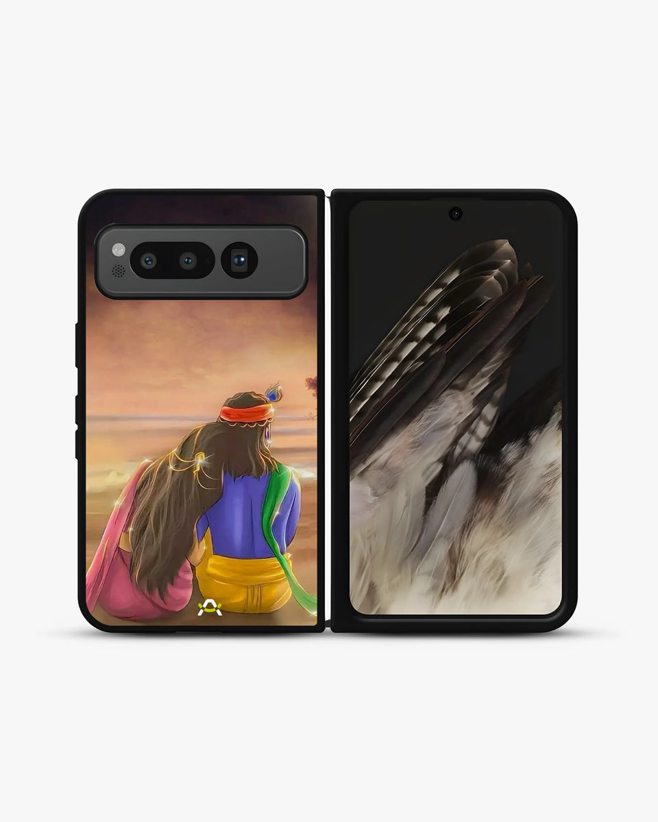 Creslia couple sunset phone case - couple sunset phone case google pixel fold