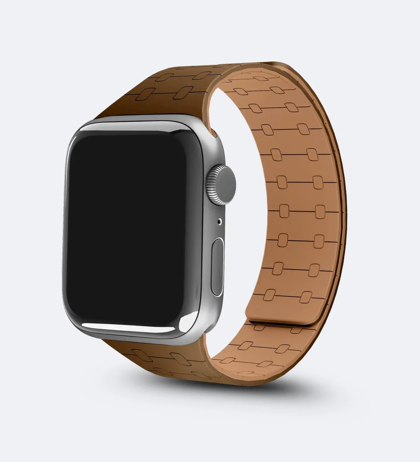 Creslia Magnetic Link Silicone Band for Apple Watch – Brown - Creslia
