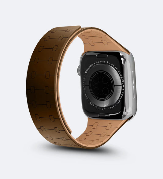 Creslia Magnetic Link Silicone Band for Apple Watch – Brown - Creslia
