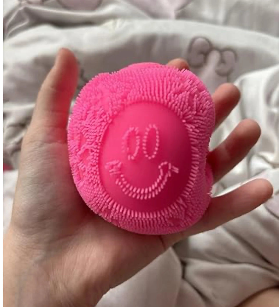 Fuzz Ball Squishy Stress Ball – Slow Rising Sensory Fidget Toy for Anxiety Relief | Adults & Kids
