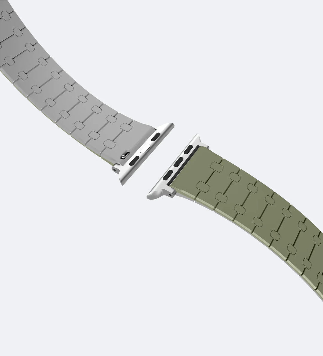 Creslia Magnetic Link Silicone Band for Apple Watch – Olive - Creslia