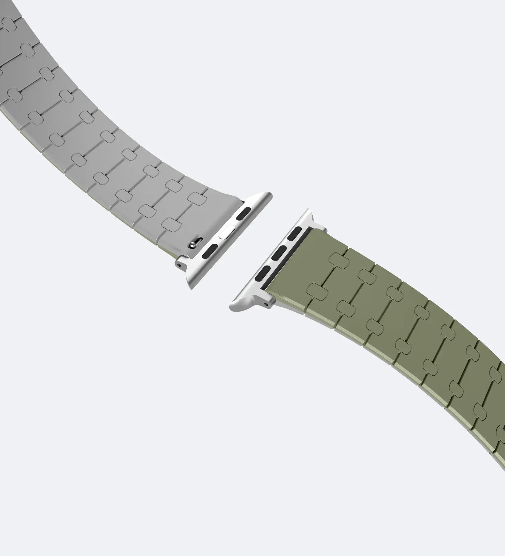 Creslia Magnetic Link Silicone Band for Apple Watch – Olive - Creslia