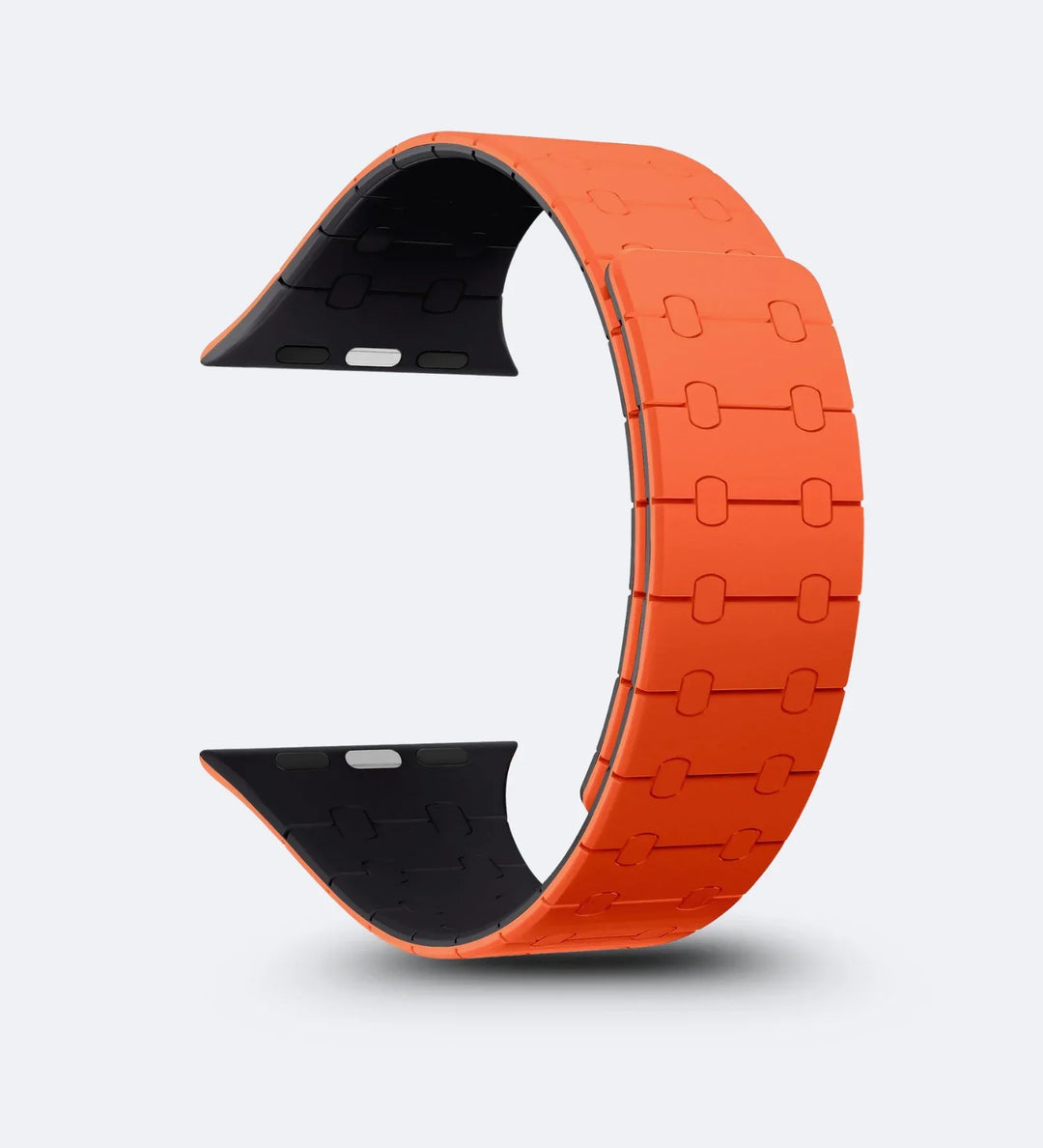 Creslia Magnetic Link Silicone Band for Apple Watch – Orange - Creslia