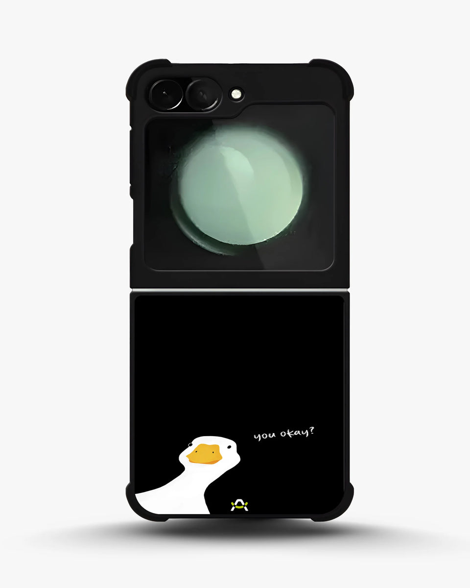 Creslia curious goose phone case - curious goose phone case samsung galaxy z flip 6