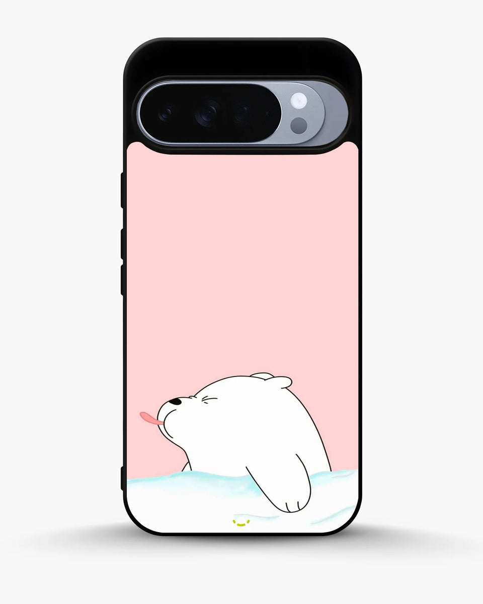 Creslia cute bear tongue pink case - cute bear tongue pink case google pixel 10 pro xl
