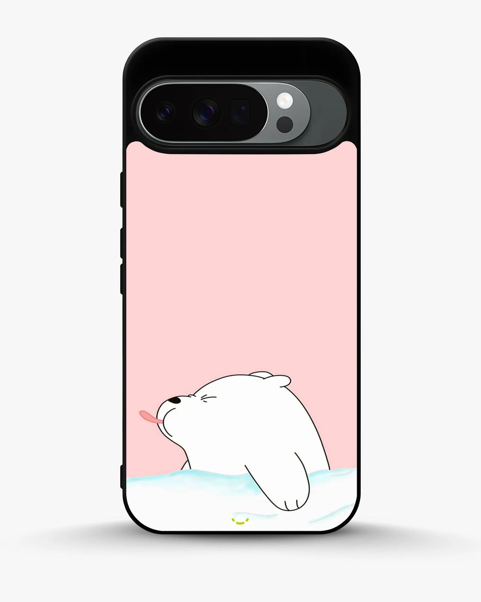 Creslia cute bear tongue pink case - cute bear tongue pink case google pixel 10 pro