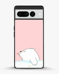 Creslia cute bear tongue pink case - cute bear tongue pink case google pixel 7 pro