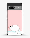 Creslia cute bear tongue pink case - cute bear tongue pink case google pixel 7a