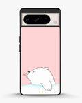 Creslia cute bear tongue pink case - cute bear tongue pink case google pixel 8 pro