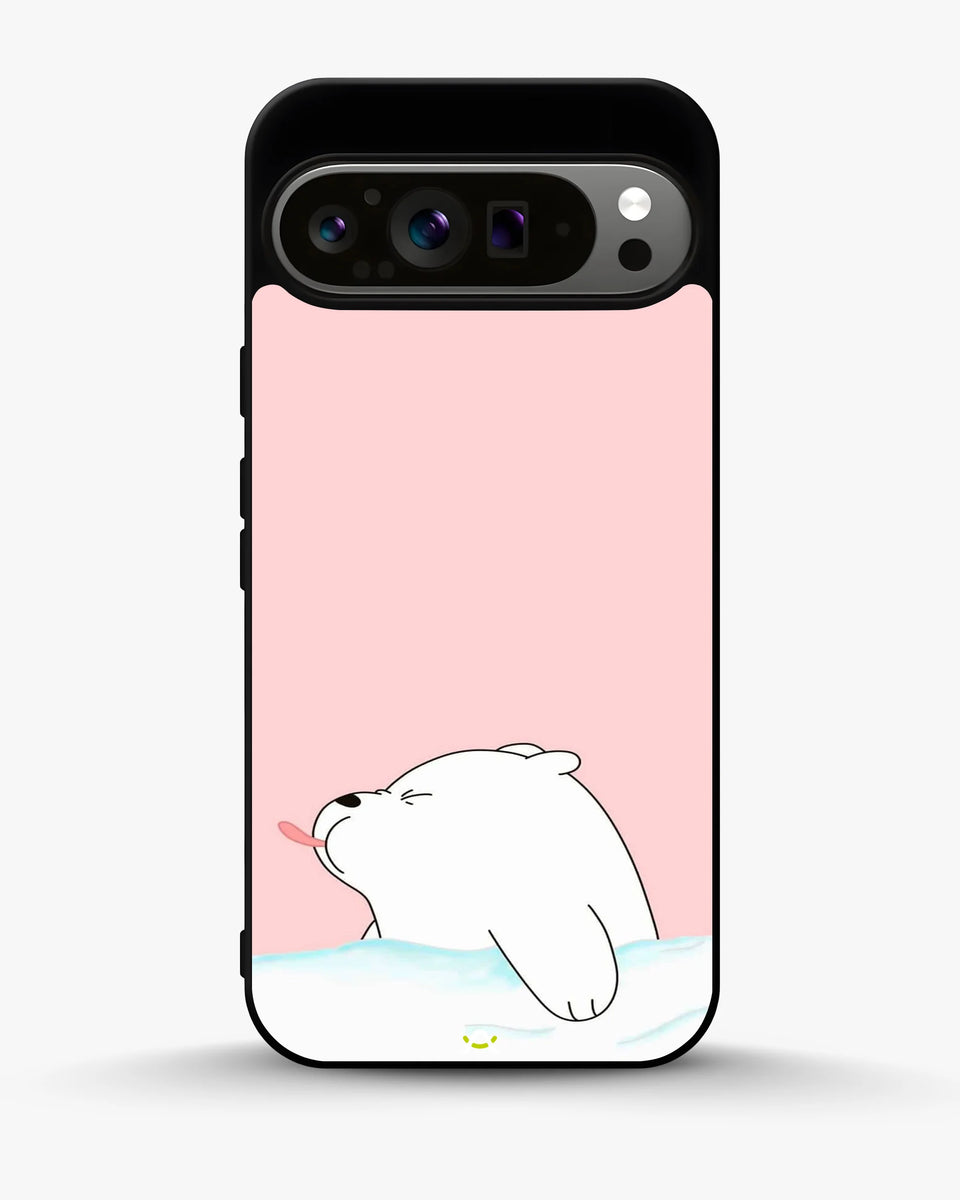 Creslia cute bear tongue pink case - cute bear tongue pink case google pixel 9 pro xl