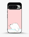 Creslia cute bear tongue pink case - cute bear tongue pink case google pixel 9 pro