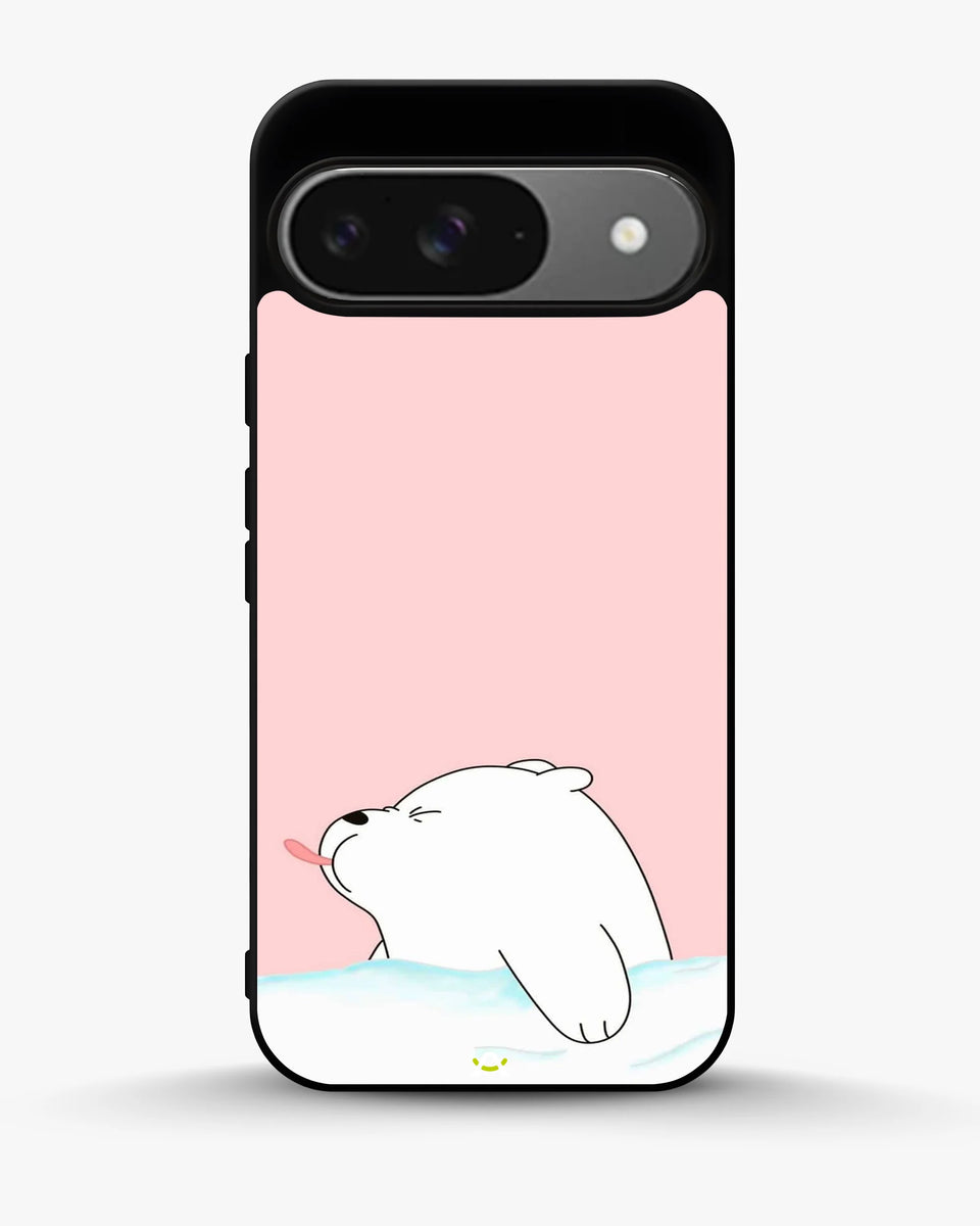 Creslia cute bear tongue pink case - cute bear tongue pink case google pixel 9