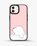Creslia cute bear tongue pink case - cute bear tongue pink case iphone 12
