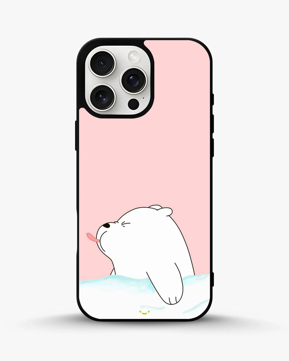 Creslia cute bear tongue pink case - cute bear tongue pink case iphone 14 pro max