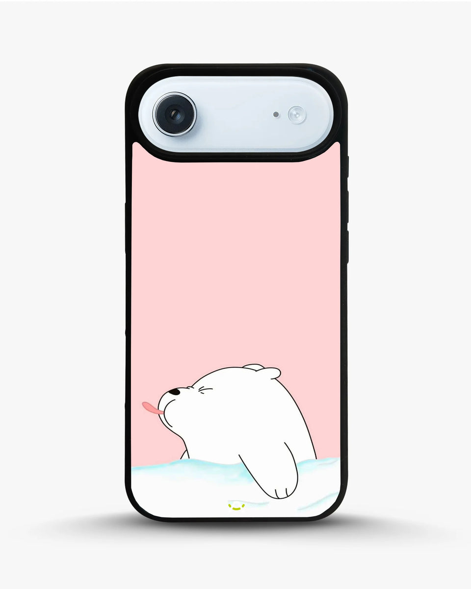 Creslia cute bear tongue pink case - cute bear tongue pink case iphone 17 air