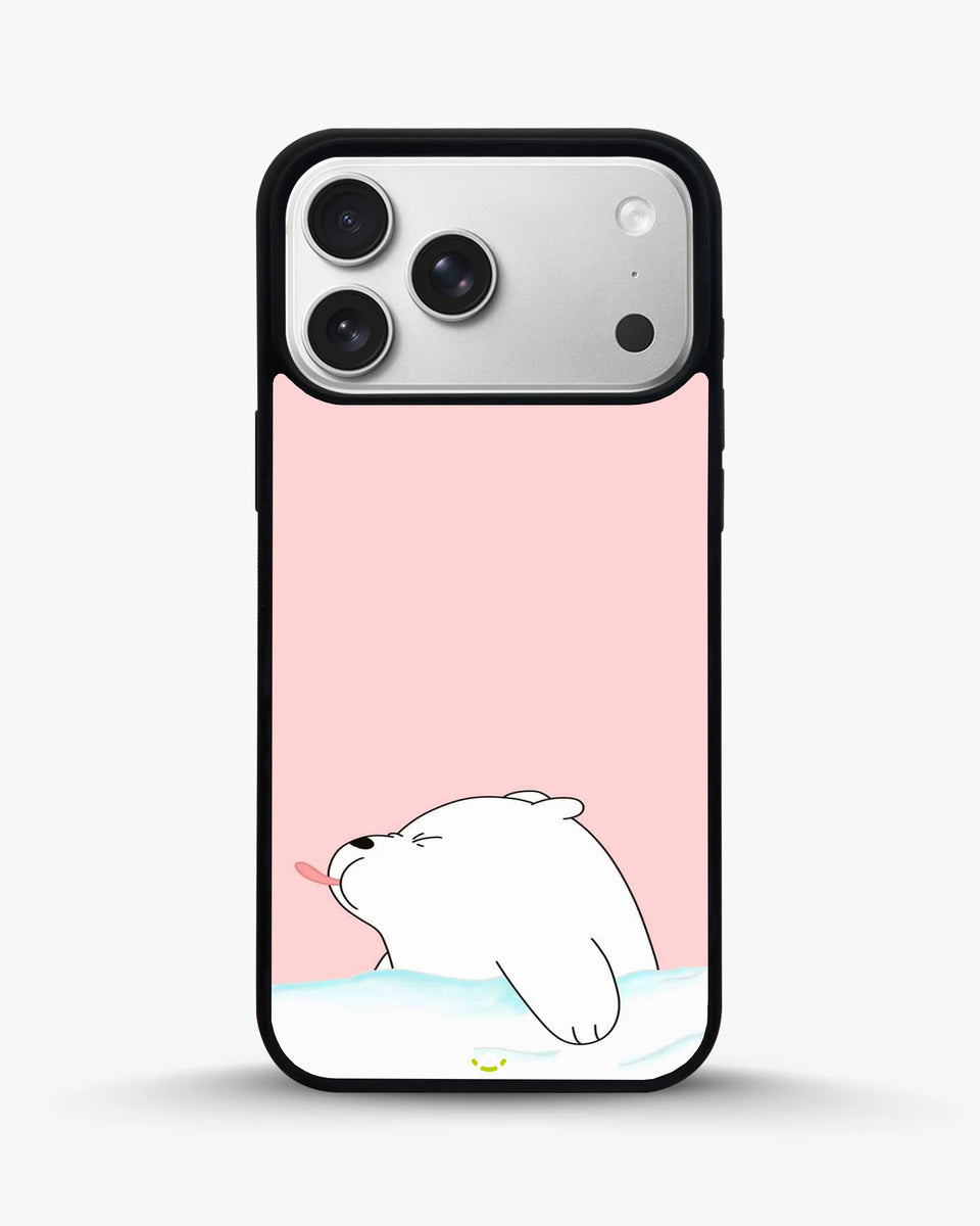 Creslia cute bear tongue pink case - cute bear tongue pink case iphone 17 pro