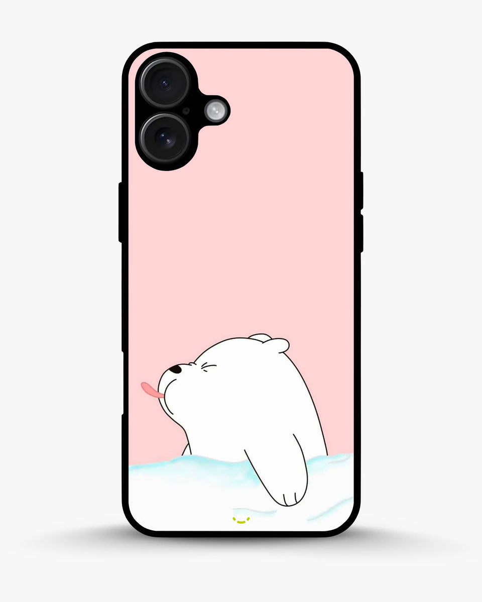 Creslia cute bear tongue pink case - cute bear tongue pink case iphone 17