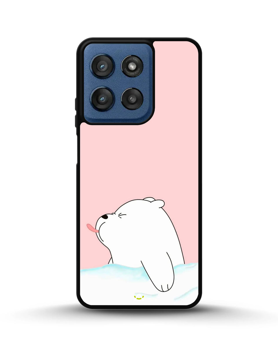 Creslia cute bear tongue pink case - cute bear tongue pink case moto g stylus 5g 2024