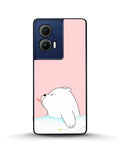 Creslia cute bear tongue pink case - cute bear tongue pink case motorola edge 2024