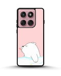 Creslia cute bear tongue pink case - cute bear tongue pink case motorola edge 2025
