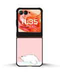 Creslia cute bear tongue pink case - cute bear tongue pink case motorola razr 2025