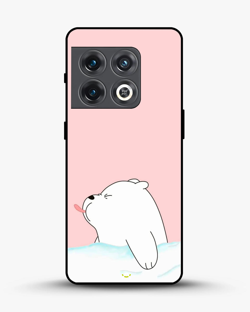 Creslia cute bear tongue pink case - cute bear tongue pink case oneplus 10 pro