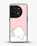 Creslia cute bear tongue pink case - cute bear tongue pink case oneplus 11r