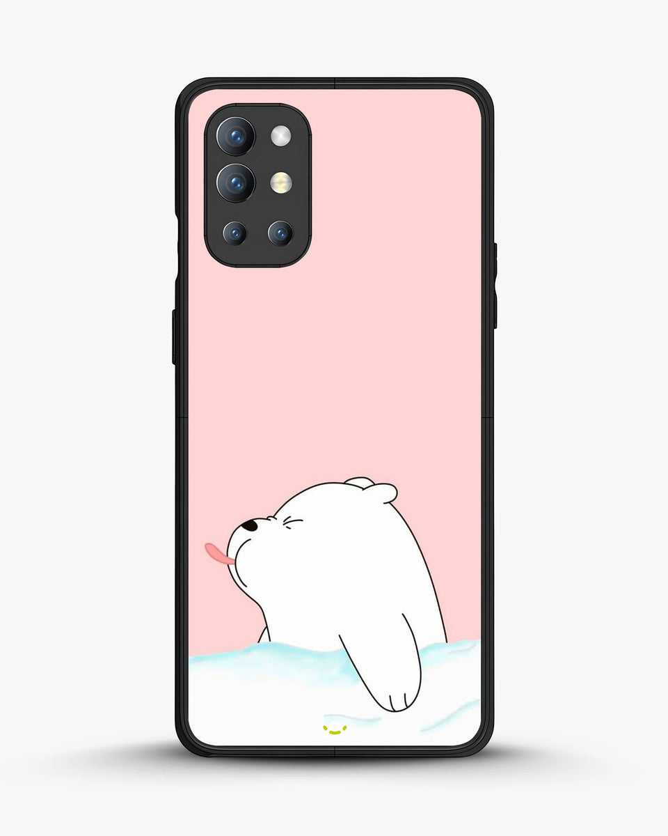Creslia cute bear tongue pink case - cute bear tongue pink case oneplus 9r