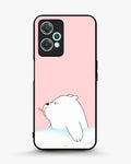 Creslia cute bear tongue pink case - cute bear tongue pink case oneplus nord ce2 lite