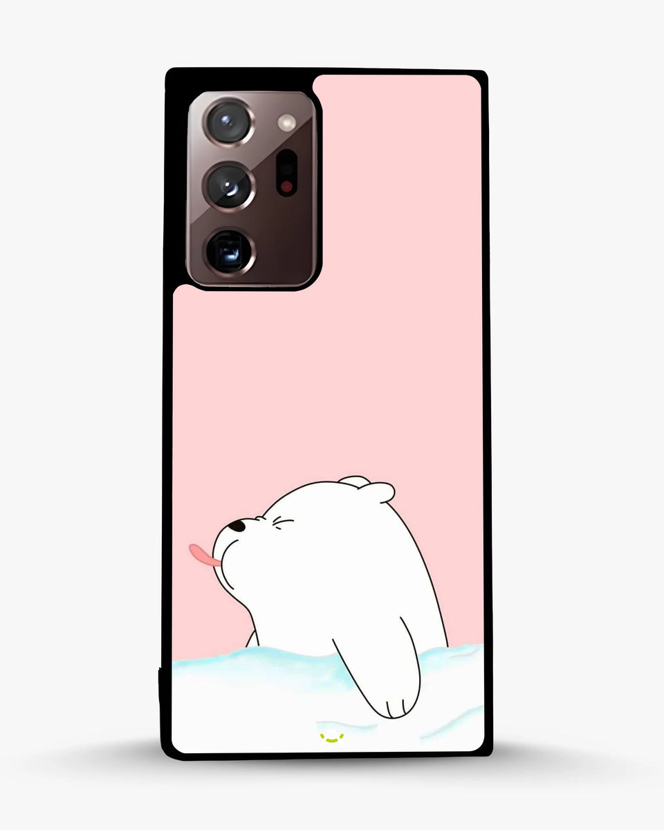 Creslia cute bear tongue pink case - cute bear tongue pink case samsung galaxy note 20 ultra