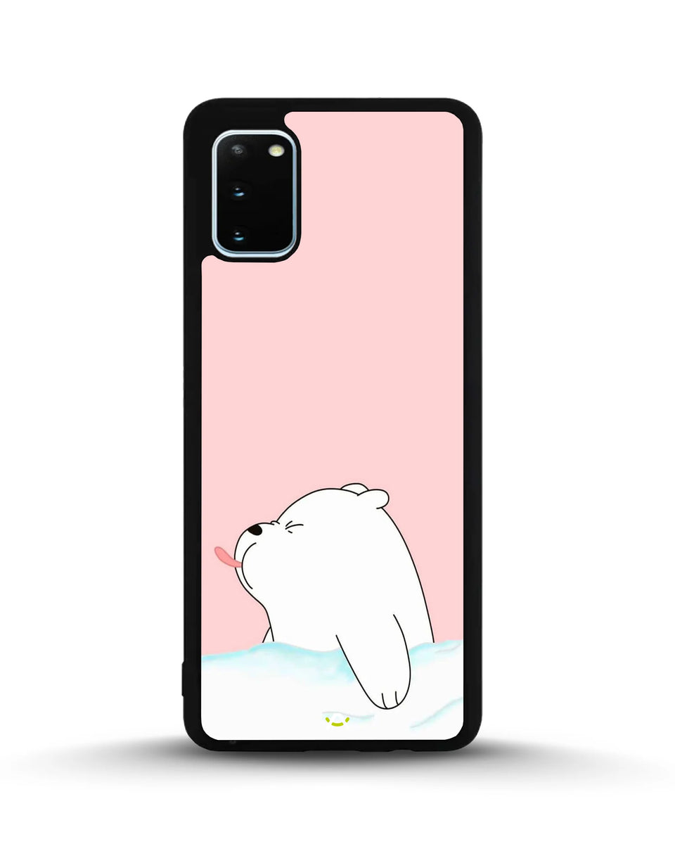 Creslia cute bear tongue pink case - cute bear tongue pink case samsung galaxy s20 fe