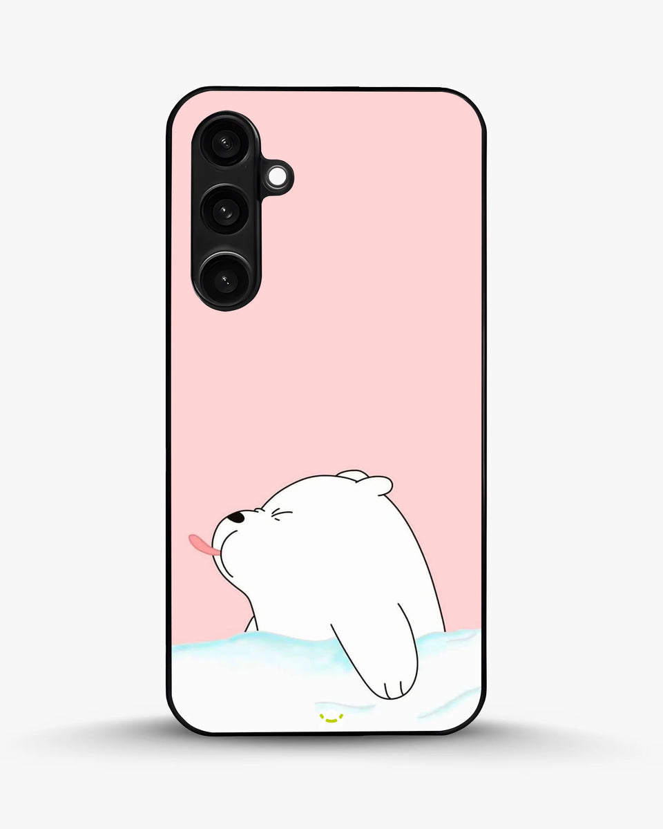 Creslia cute bear tongue pink case - cute bear tongue pink case samsung galaxy s23 fe