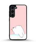 Creslia cute bear tongue pink case - cute bear tongue pink case samsung galaxy s23 plus