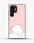 Creslia cute bear tongue pink case - cute bear tongue pink case samsung galaxy s23 ultra